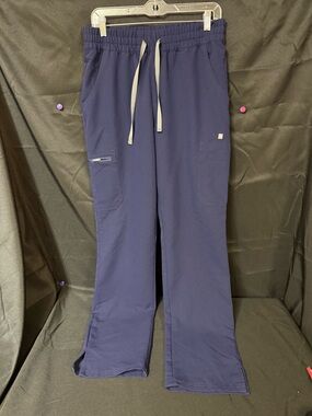 Figs Navy Elastic Drawstring Scrub Pants